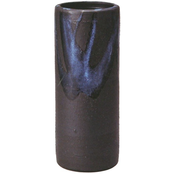 青釉流し寸胴花入　10号（信楽焼き・花瓶・花入れ・花器・壺・壷・一輪挿し・フラワーベース・B014-04)