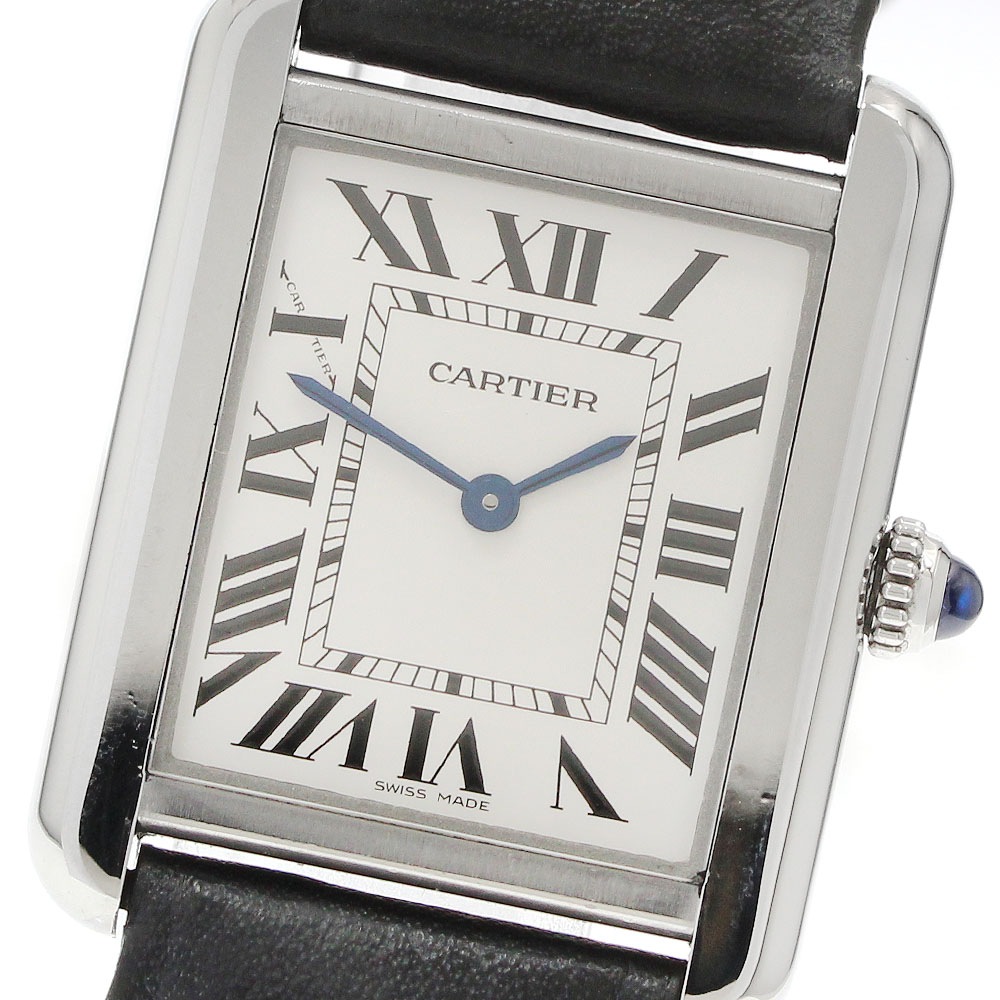 カルティエ CARTIER WSTA0030 タンクソロSM クォーツ レディース 保証書付き_958814【中古】