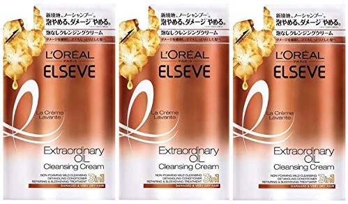 ロレアル パリ エルセーヴ ノーシャンプー エクストラオーディナリー オイル ラ クレム ラヴォン とてもしっとり 詰め替え 【380g×3個セット】