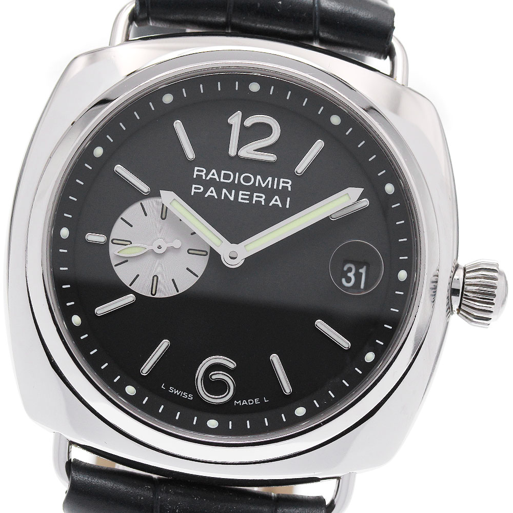 パネライ PANERAI PAM00141 ラジオミール デイト 自動巻き メンズ 箱・保証書付き_823958【中古】