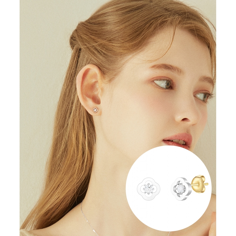 ジェスティーナクロービア 14K イヤリング (JCLEQ3BS150W4000)