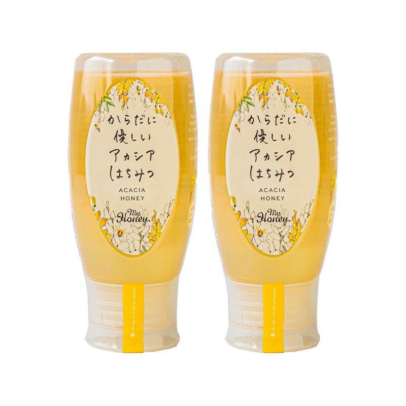 からだに優しいアカシアはちみつ 500g 2本セット アカシアハニー チューブボトル 生はちみつ 蜂蜜