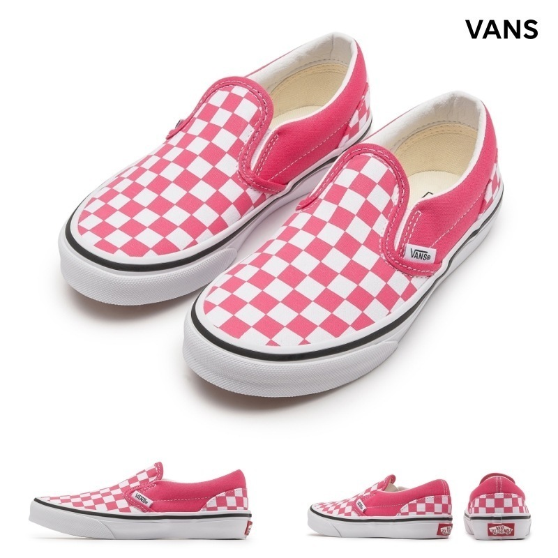 [VANS] クラシックスリップオンキッズ - チェッカーボード ハニーサークル / Classic Slip-On - COLOR THEORY CHECKERBOARD HO