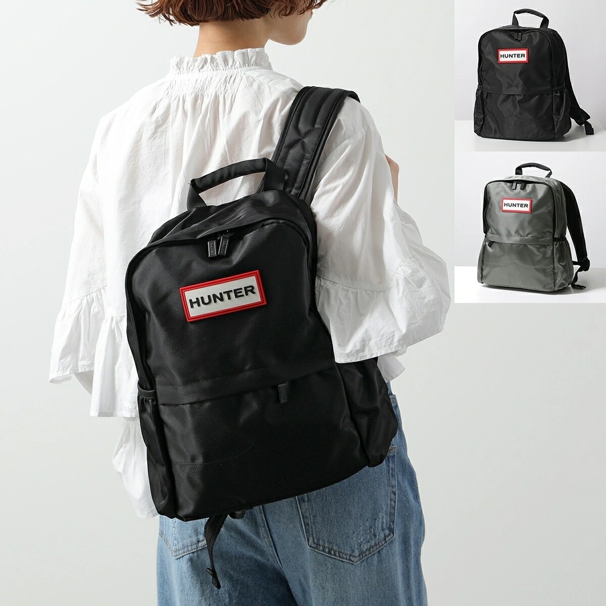 HUNTER ハンター バックパック オリジナル ナイロン スモール UBB5028KBM レディース ナイロン リュック バッグ ロゴ ラバーパッチ 鞄 カラー2色 8,967円