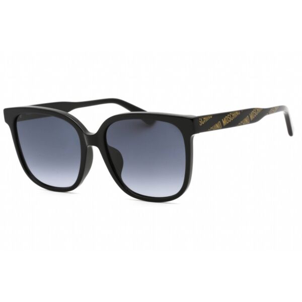 サングラス MOSCHINOWomens Sunglasses Rectangular Dark Grey Sf Lens MOS134/F/S 07RM 9O