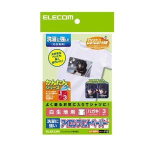 (まとめ)エレコム アイロンプリントペーパー(洗濯に強い) EJP-SWPH1(×10セット)