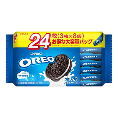 他サイト： モンデリーズジャパン オレオ ファミリーパック バニラクリーム 24枚の商品画像