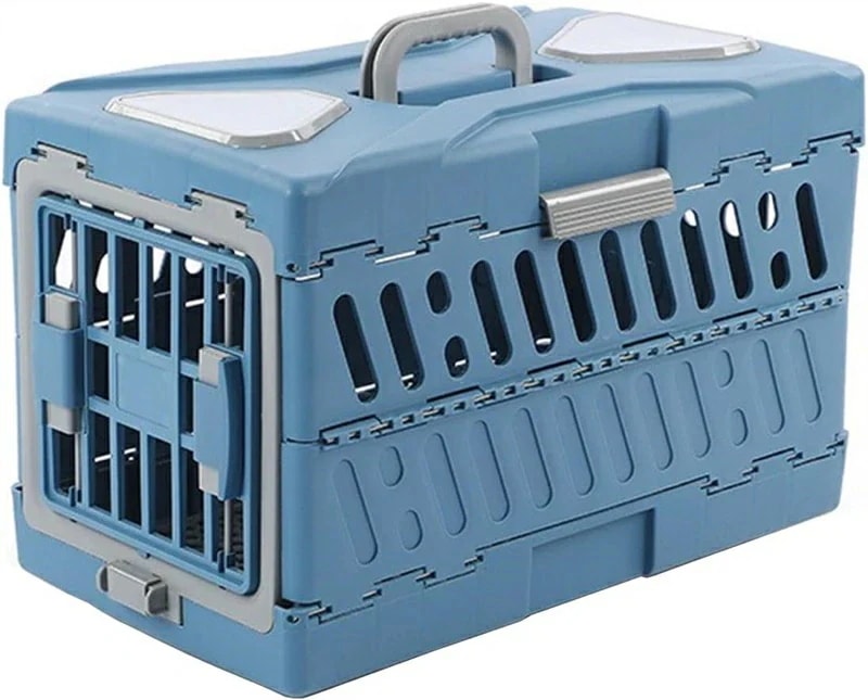 本日の新製品 .再入荷なし！数量限定ペットキャリー 猫 犬 キャリー キャリーケース ペットキャリーケース 航空輸送ボックス 航空箱 折り畳み 取っ手付き 猫用 犬用 軽量 通気性 換気 洗えるド 収