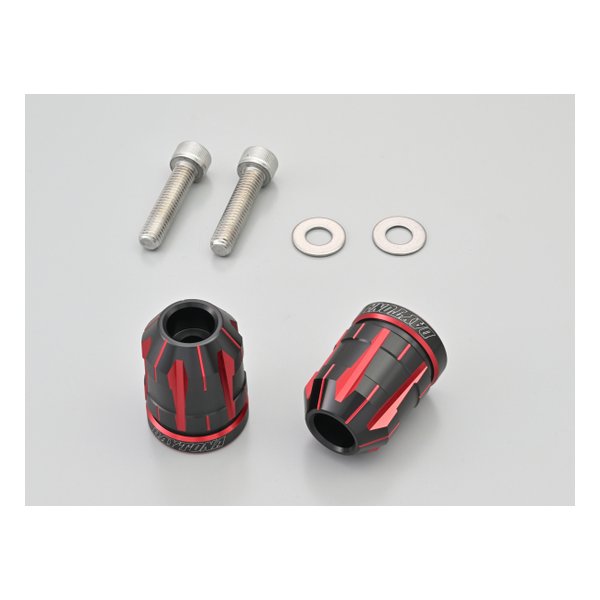 バーエンド カワサキ M8 用 TECHNO レッド 39673