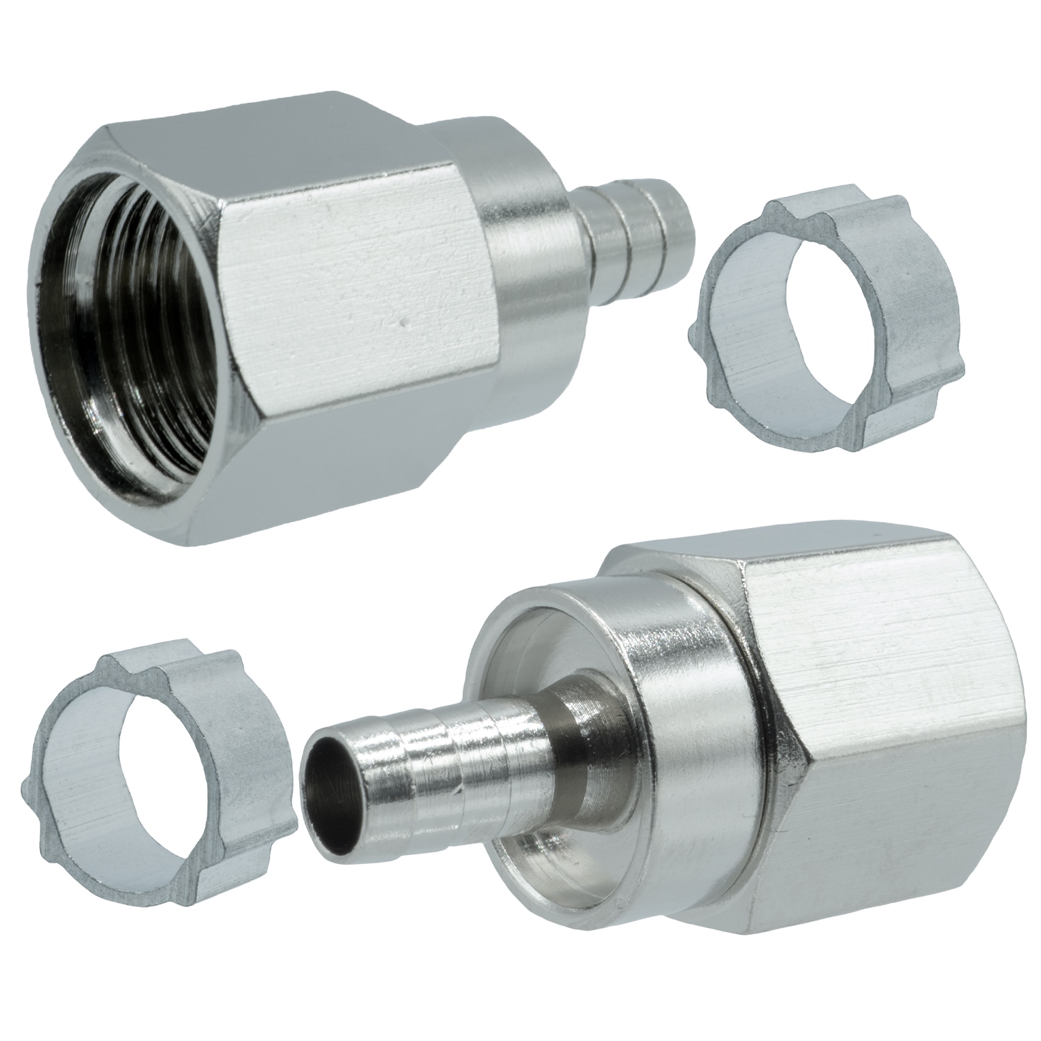 エスエスエー　サービス 3C用同軸ケーブル用 F形コネクタ 100個入 4K8K/地デジ/BS/CS/CATV対応 F型接栓ネジ式　パーツ リング付き テレビ アンテナ SFA-N3C-100P