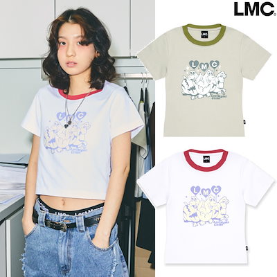 [ LMC]★24SS★韓国人気★WM DRAGON BABIES CROPPED TEE WM DRAGON BABIES CROPPED TEE sand - LMC | 엘엠씨