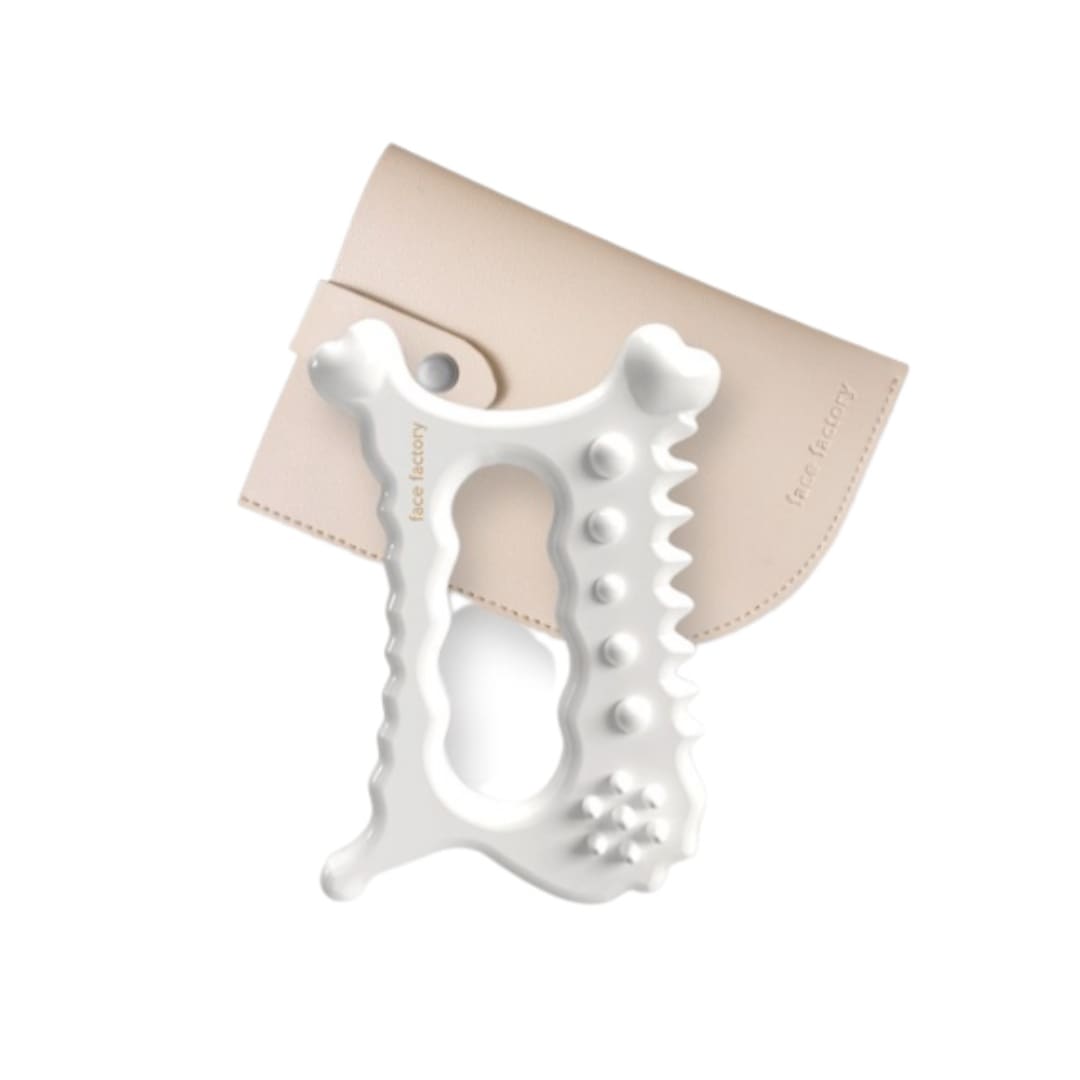 フェイスファクトリー デトック カッサマサジャー + ポーチ説明書付き face factory/ D-TOK Guasha Massager