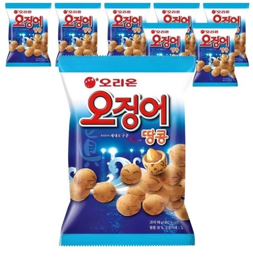 韓国菓子イカと落花生98g8個 ビール おつまみ おやつ
