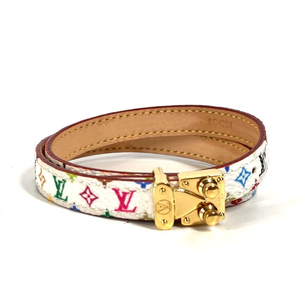 ブレスレット M8966E LV × TM ブレスレット・LV シグネチャー モノグラムマルチカラー 村上隆 2重ブレス アクセサリー モノグラムマルチカラーキャンバス ホワイト ホワイト