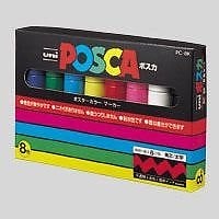 （まとめ買い）ポスカ PC-8K 8色 PC-8K.8C 00023580 [x3]