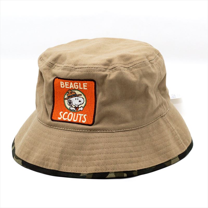 バケットハット 帽子 Peter Grimm ピーターグリム Beagle Scout bucket タン PGR4007-TAN スヌーピーコラボ USAブランド