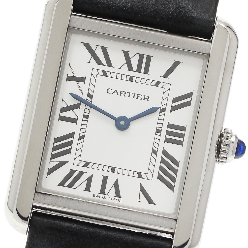 カルティエ CARTIER WSTA0030 タンクソロSM クォーツ レディース 良品 保証書付き_957845【中古】