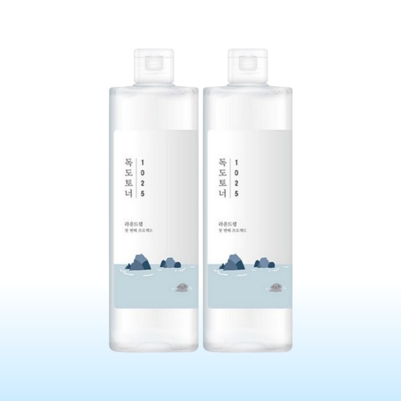 [1+1 大容量 鎮静 保湿トナー 韓国人気] 独島トナー 500ml x2本 海洋深層水 パンテノール アラントイン ベタイン ミネラル バランス しっとりとした水分 人気トナー おすすめ