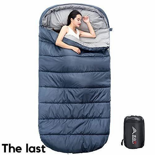 2025 キャンプ 寝袋 アウトドア シュラフ1人用 大きいサイズ 快適な温度：15* 春秋夏用 軽量1.55kg 洗える 封筒