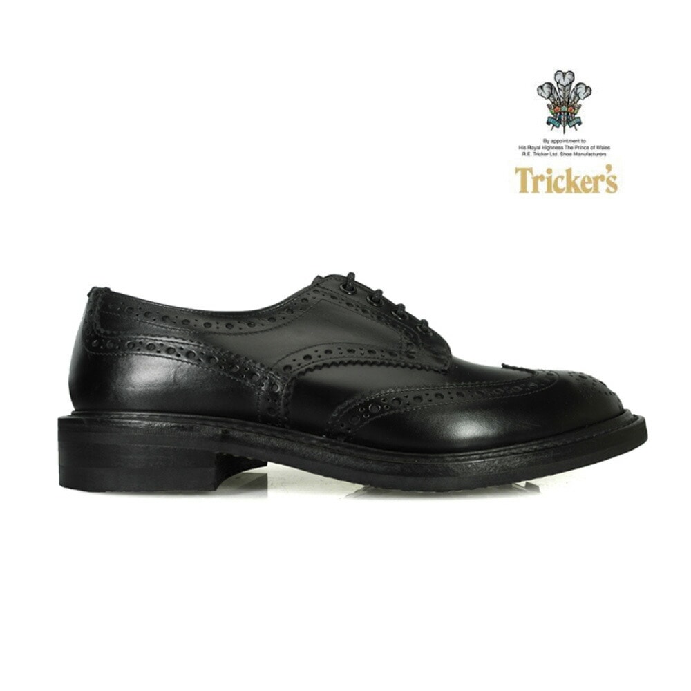 トリッカーズ バートン メンズ ダイナイトソール ブローグシューズ ブラック ボックス カーフ 黒 TRICKER S M563 BLACK BOX[5633-blackbox]
