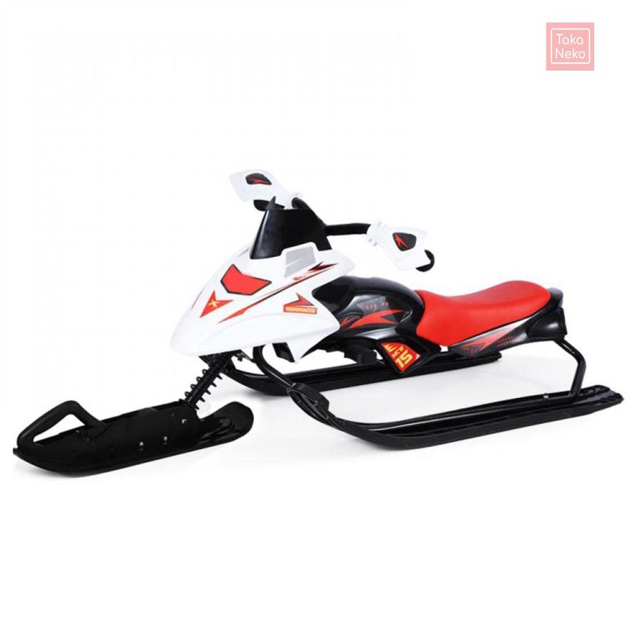 雪そり 子供用スノーモービル そり車 スノーバイク スノースクーター 組み立て式 屋外用 アウトドア用 5歳以上適用 二人乗り可能 耐荷重80kg