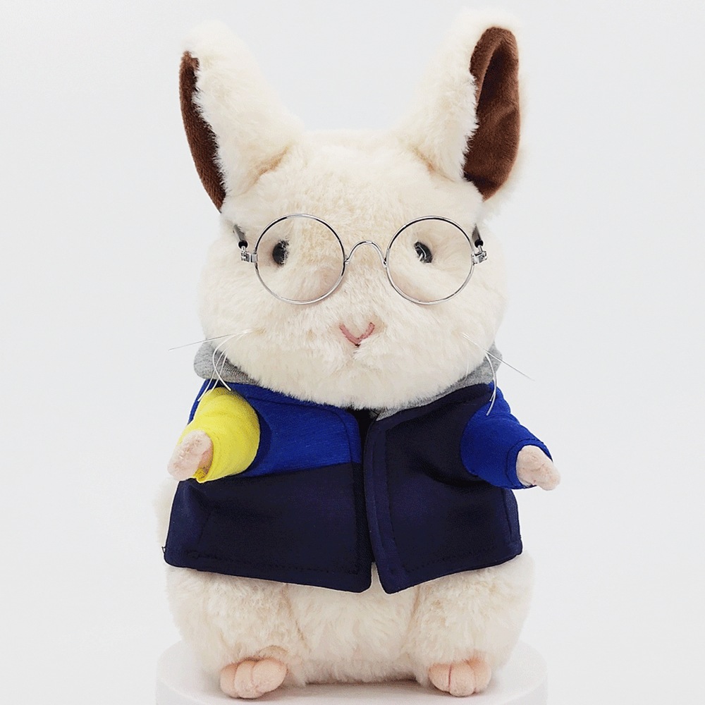 胸キュン 可愛すぎ！優しいチリラさん メガネ人形 想像を超える柔らかさの癒しのお供に大切なギフト 【限定100セット】