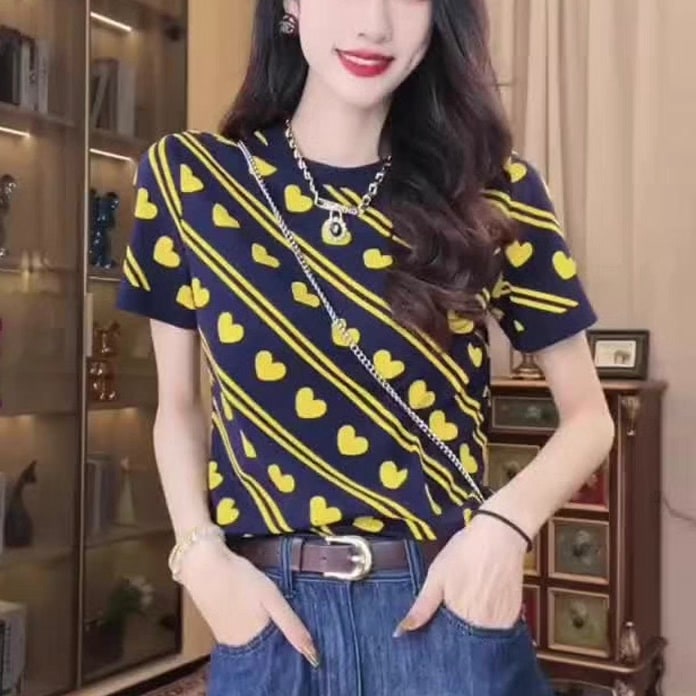 レディース トップス カットソー Tシャツ 半袖 Uネック ラウンドネック フェミニン ストリート ヴィンテージ アメカジ かわいい 大人可愛い カジュアル おしゃれ レトロ こなれ感 ラフ ガーリー