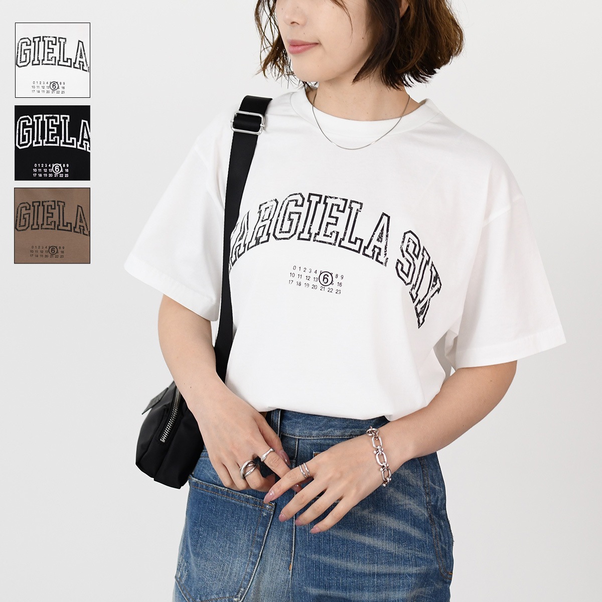 メゾン マルジェラ トップス Tシャツ Margiela Six SH0GC0046 S24312 レディース