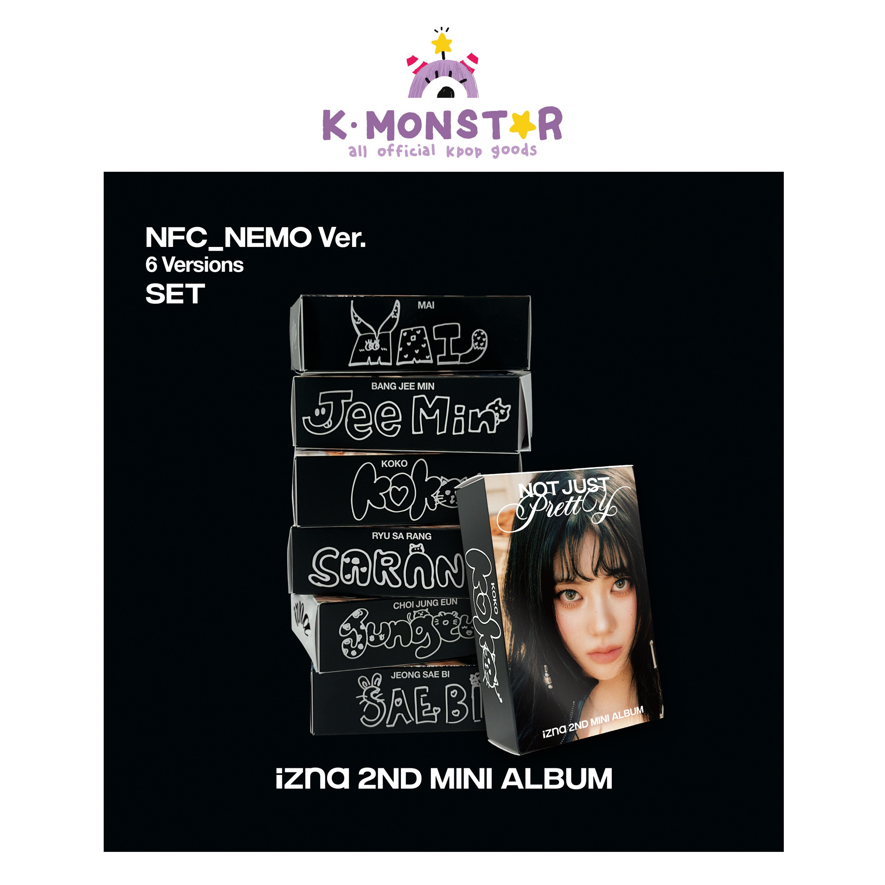 izna - Not Just Pretty / 2nd Mini Album (NFC_Nemo Ver.) 6種SET