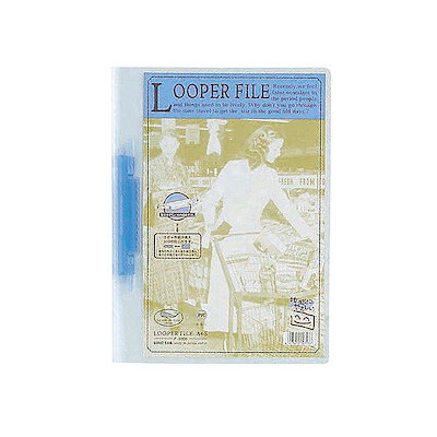 (まとめ) リヒトラブ ルーパーファイル A4タテ 2穴 100枚収容 緑 F30065P 1パック(5冊) (×30) まとめ) リヒトラブ ルーパーファイル A4タテ 2穴 100枚収容 青 F-3006