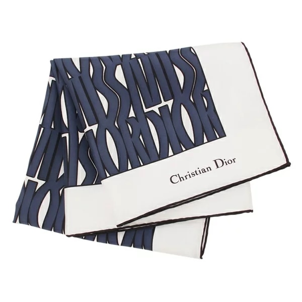 スカーフ バンダナ オールオーバー ネイビー ホワイト レディース Christian Dior 45MID090I607 540
