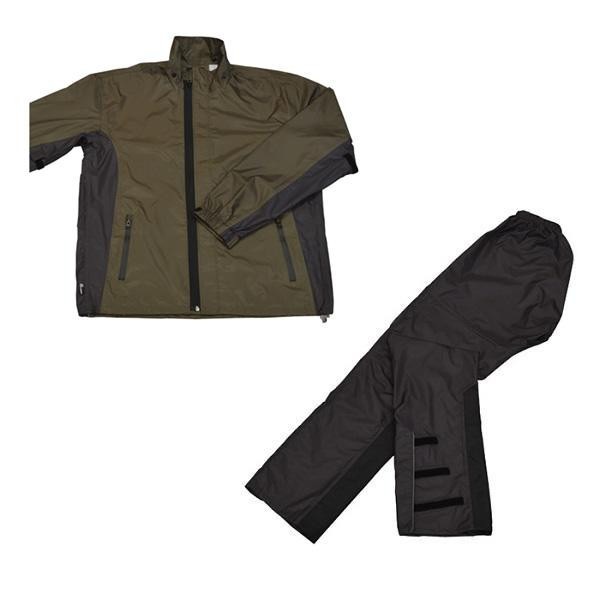 リード工業 LEAD スリムレインスーツ オリーブグリーン LLサイズ RW-054B
