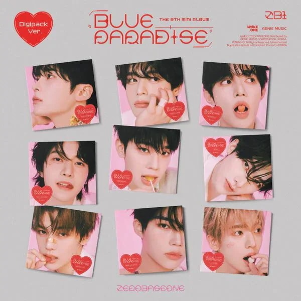 [MEGA] [9種セット] (Digipack Ver.) ZEROBASEONE [BLUE PARADISE] ミニ5集アルバム 韓国チャート反映 ZB1
