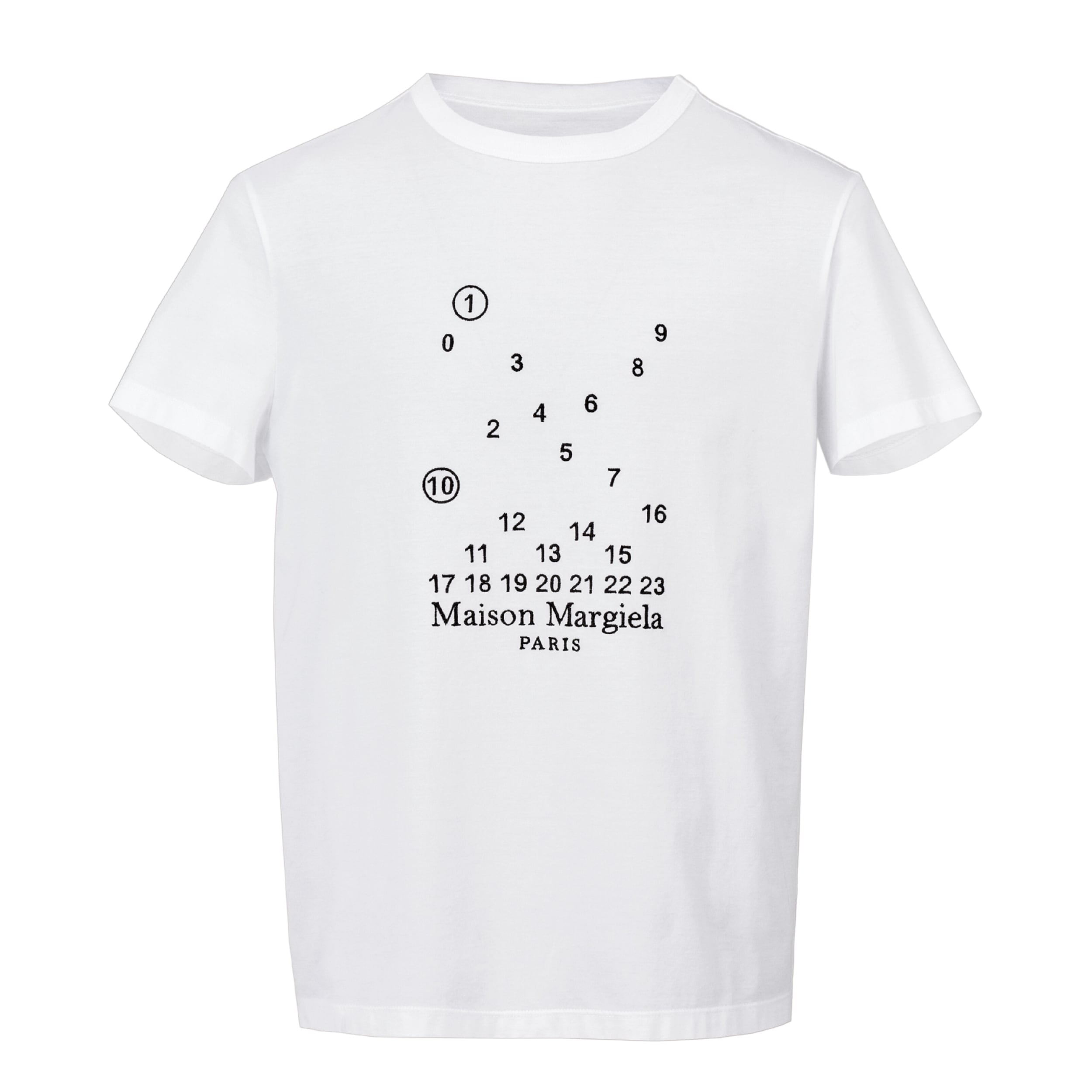 正規品 ナンバリングロゴ マコ コットン Tシャツ XS~XXL ホワイト S50GC0684S22816100 韓国ファッション ユニセックス レディーズ メンズ