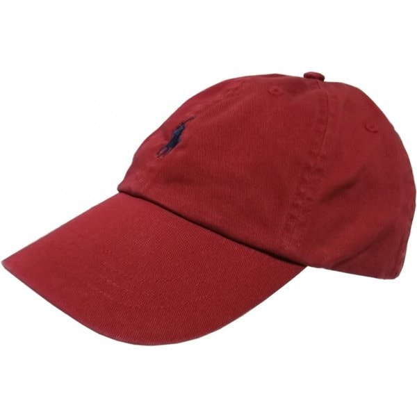 LA直輸入 ラルフ メンズ ワンポイント キャップ 帽子 レッド系 男女兼用 cotton cap 286
