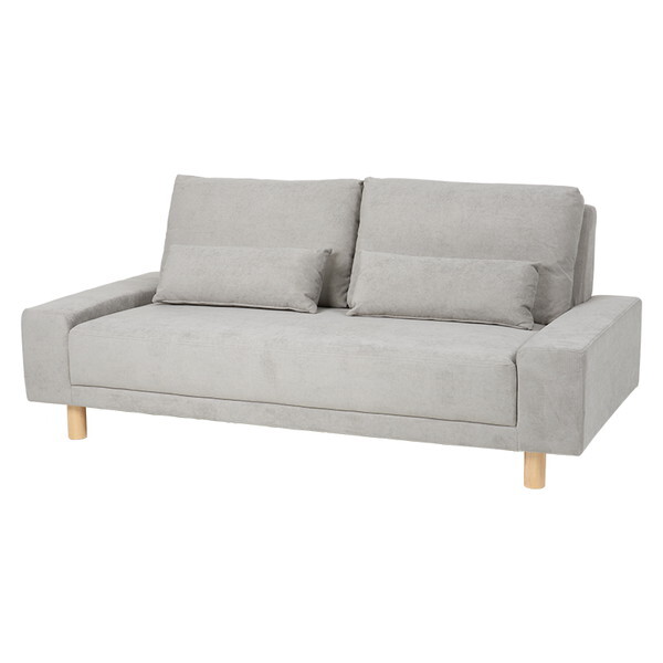 ニール3P-GY ソファ グレー メーカー直送