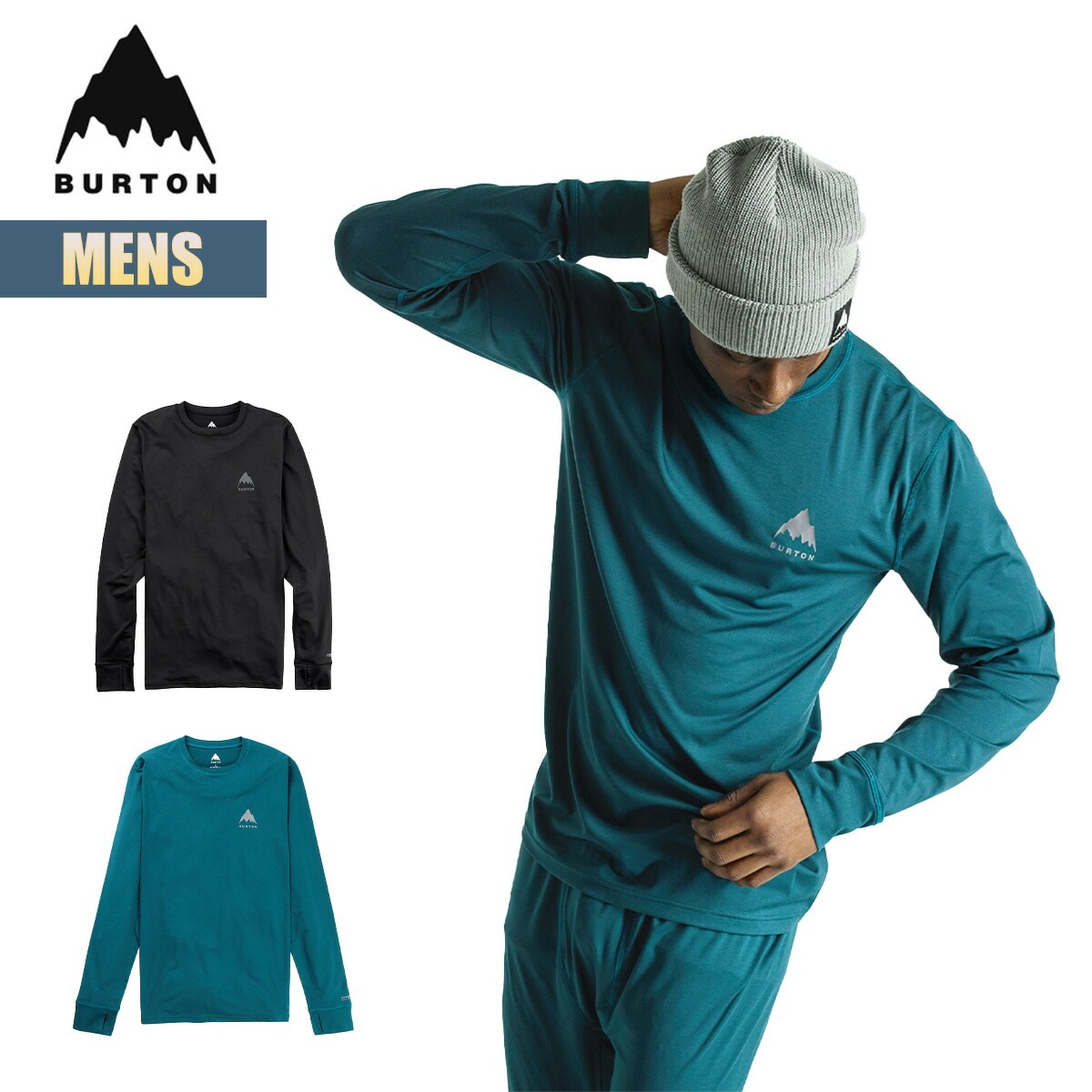 ベースレイヤー メンズ トップス 24-25 ライトウェイトエックス クルーネック W25JP-221761 Mens Lightweight X Base Layer Crewneck