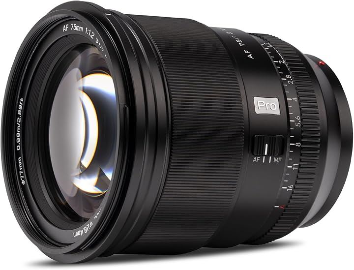 75mm F1.2 Pro 大口径 オートフォーカス レンズ ソニーEマウントミラーレスカメラ A6000 ZV-E10 A6400 FX30 A6300 A6500(ブラック)