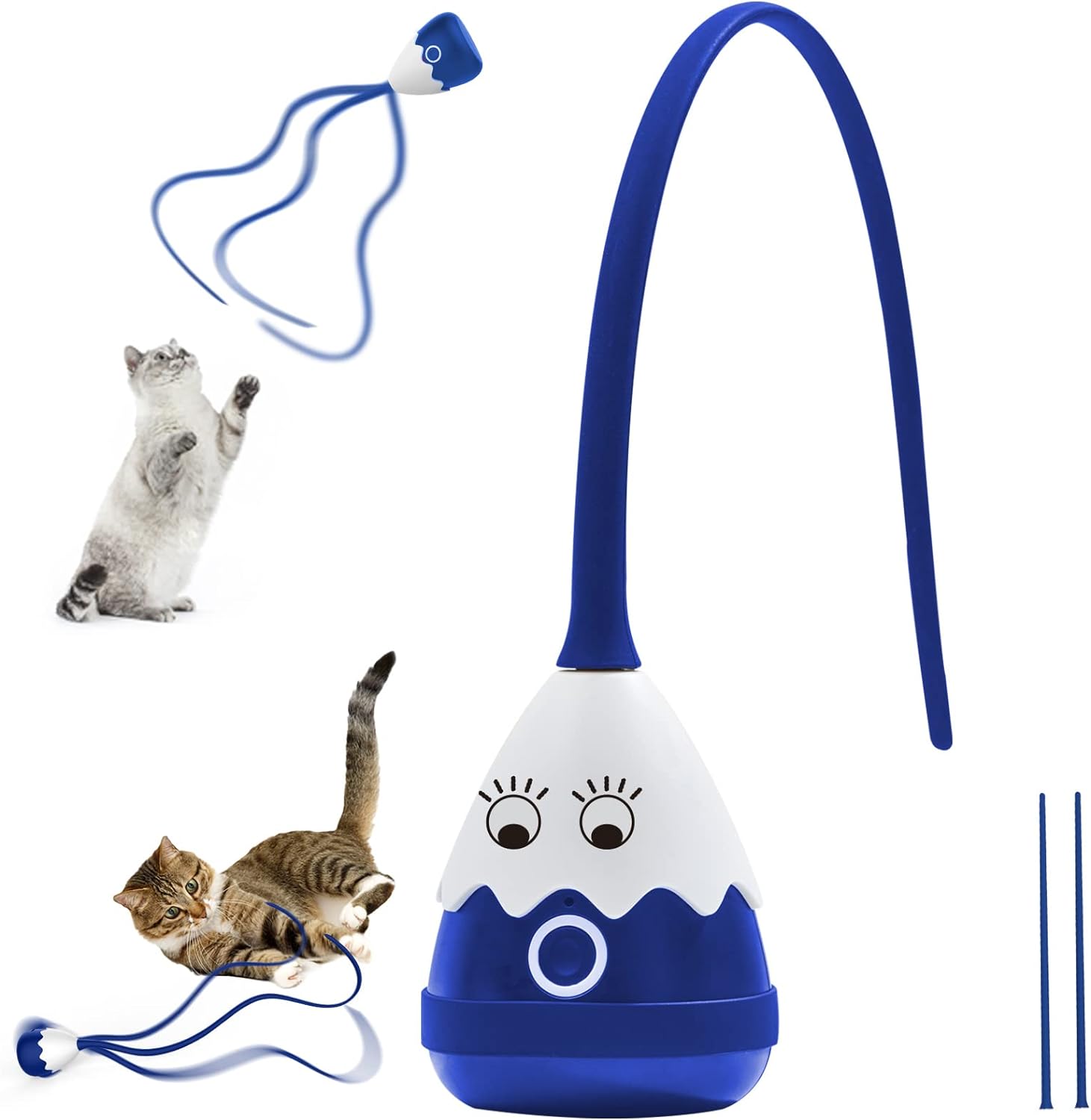 猫じゃらし 2in1 ねこの玩具 自動 電動 猫動くおもちゃ 猫ちゃん狩猟天性満足 ねこ用 室内