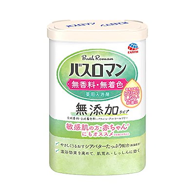 Qoo10] アース製薬 医薬部外品バスロマン 無添加タイプ 無香