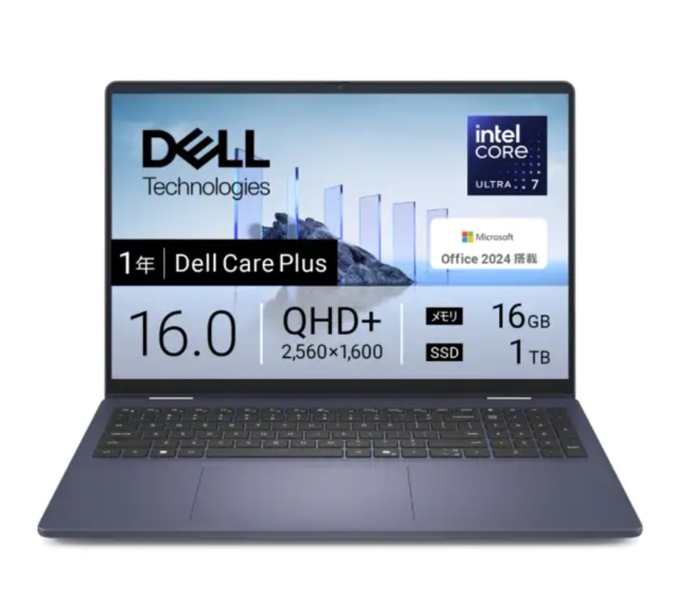 Dell 16 Plus 2-in-1 CCL76P-FNHBC [�~�b�h�i�C�g�u���[]