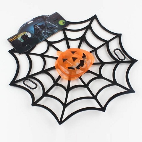 ハロウィーンライトカボチャクモの巣装飾x 12個面白いパーティー小道具団体ギフトイベントプロモーション