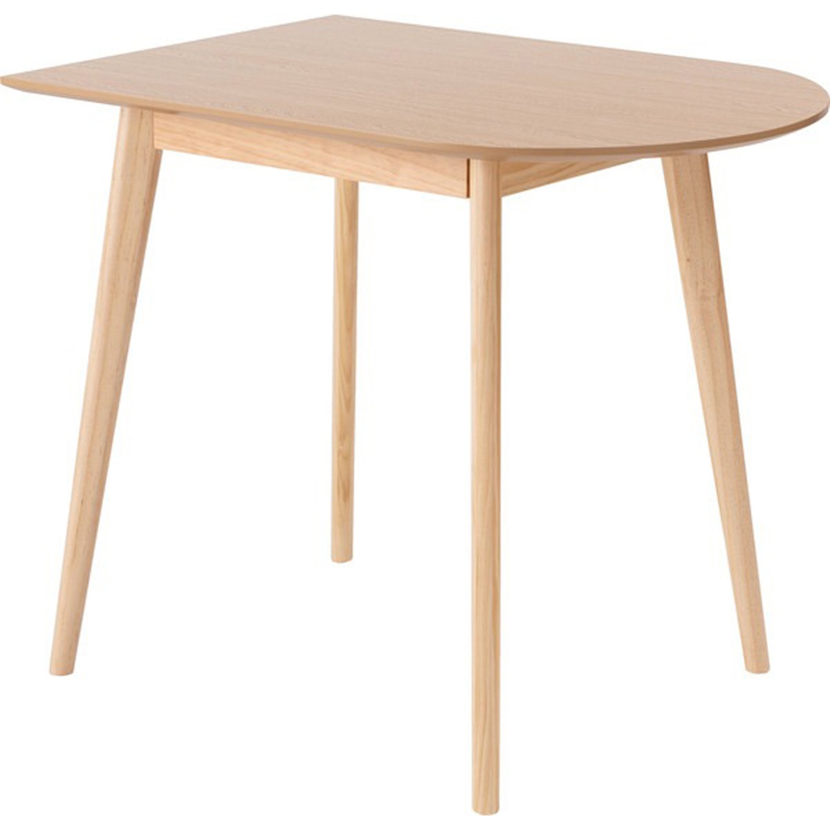 ダイニングテーブル TAP-006WH テーブル カフェテーブル コンパクト 壁寄せ 壁付け かまぼこ型 半円 省スペース シンプル モダン 北欧 木製 韓国インテリア ２人掛け ４人掛け ナチュラル