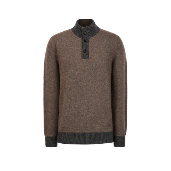 ウールカシミアハーフネックボタンセーター（DMSW5D033S2）