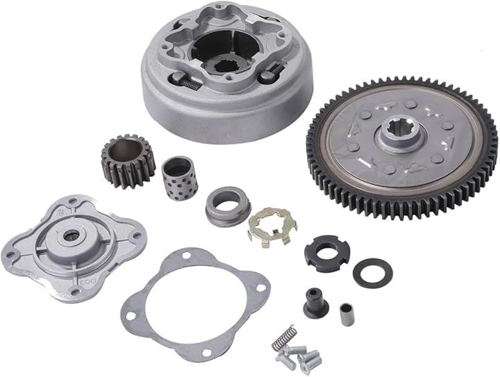 互換品 ホンダ 用 横型 エンジン 3枚 ディスク 強化 クラッチ ドリブンギア セット カブ ゴリラ ダックス ソロ マグナ モンキー DAX JAZZ 等 汎用 社外品 カスタム