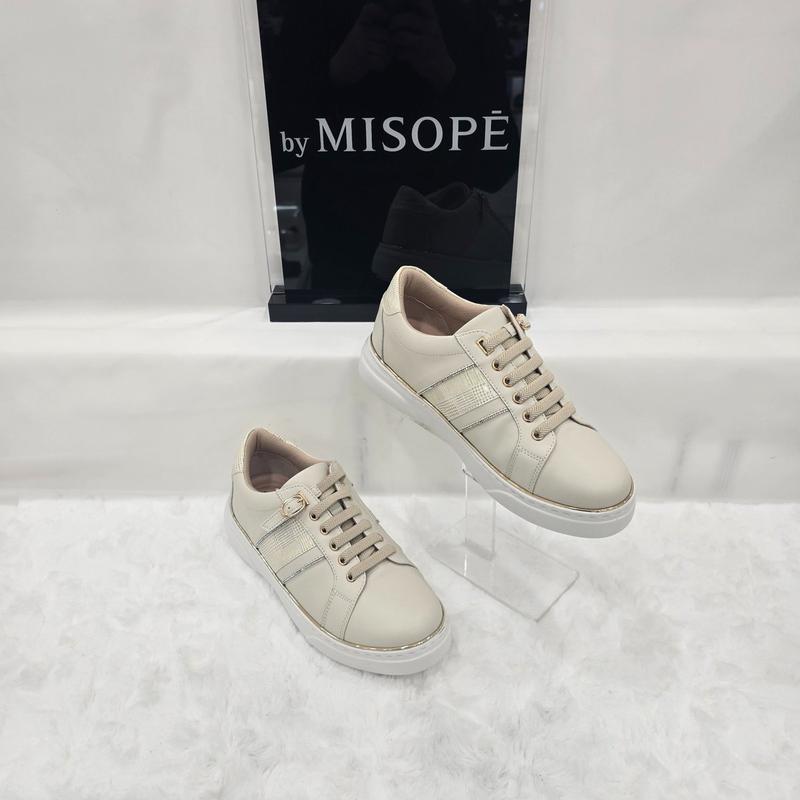 By 女性 チェックポイントスニーカー 112HT330DH001 IVORY 3 JJ