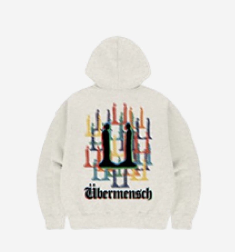 【G-DRAGON】 G-DRAGON UBERMENSCH HOODIE ZIP-UP : OATMEAL