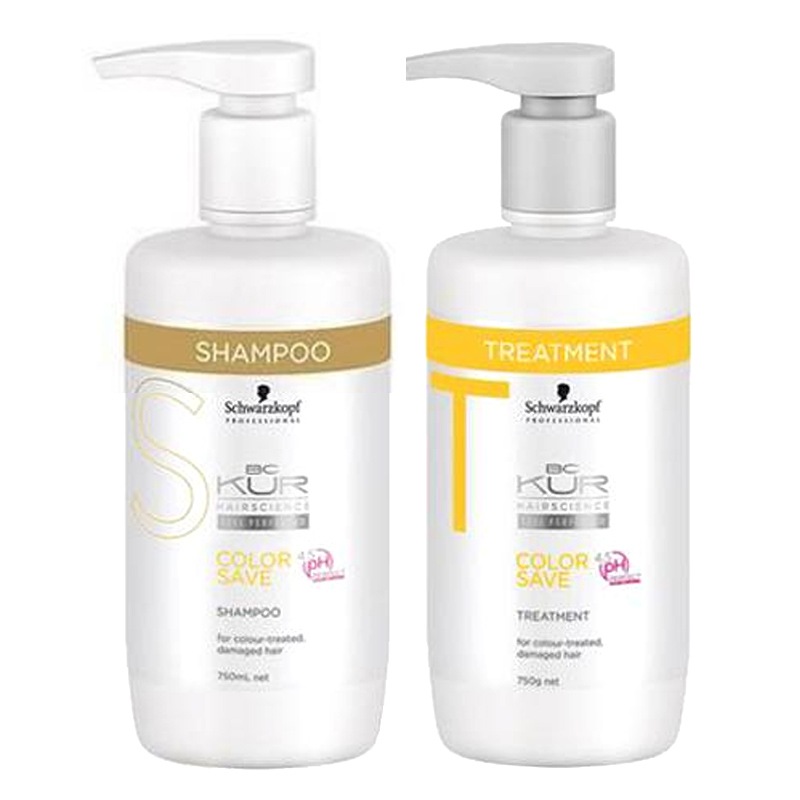 BCクア カラースペシフィーク シャンプー 750mL + トリートメント 750g ボトル セット ヘアカラー カラーケア 色持ちアップ ごわつき パサつき つや しっとりまとまる