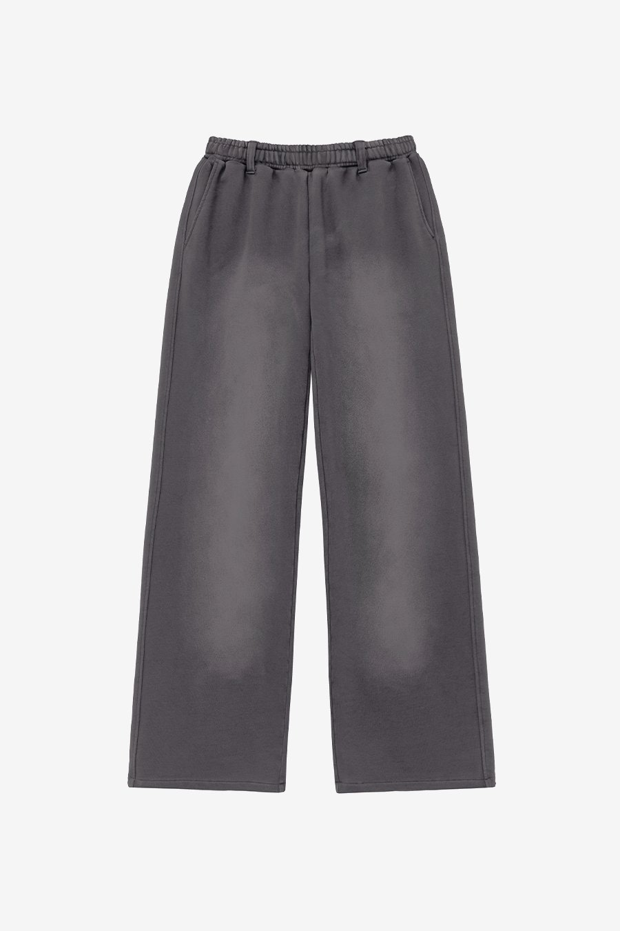 【INSILENCE】 WASHED-OUT GRAPHIC SWEATPANTS : CHARCOAL