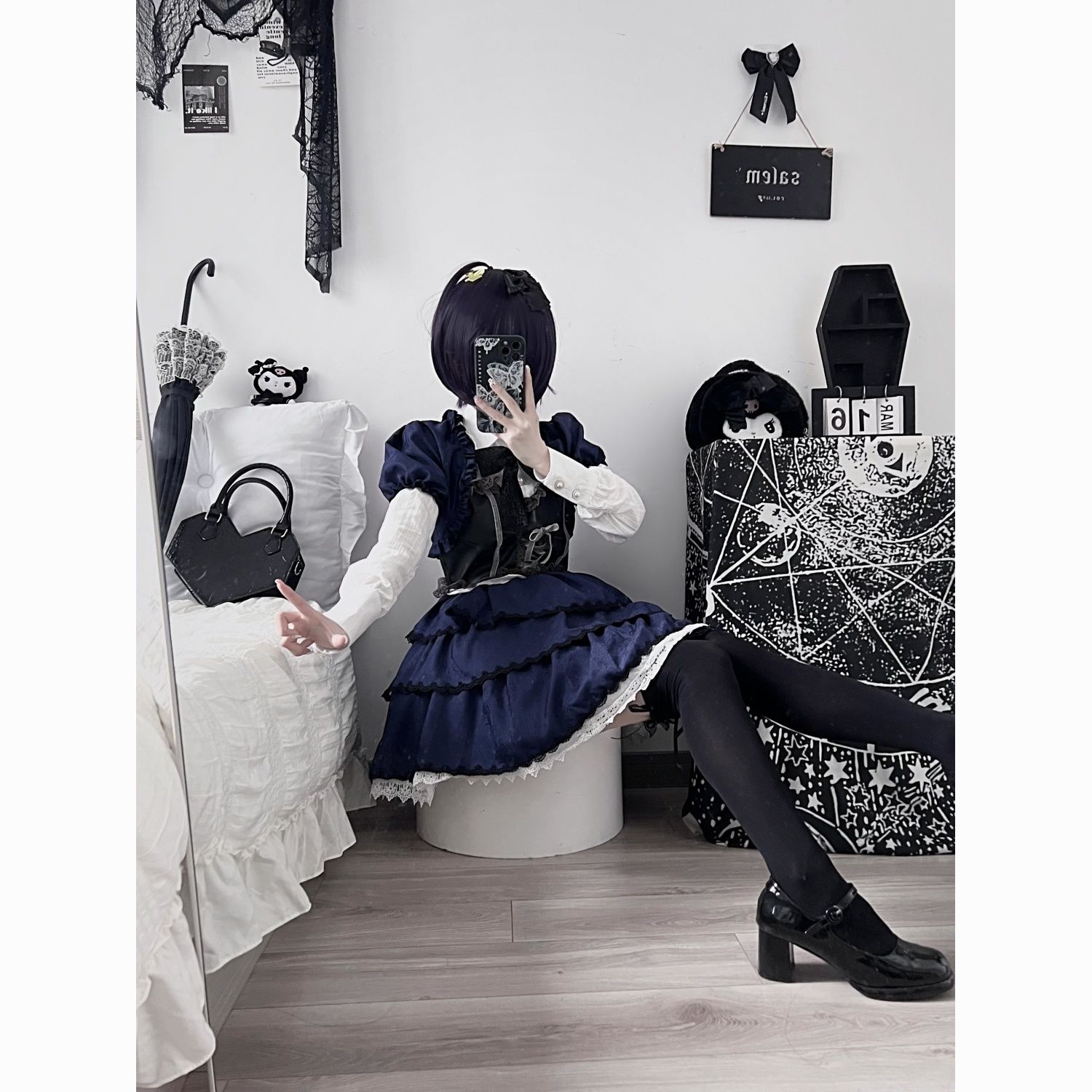 【漫画展オススメ】中二病でも恋がしたい Cos 衣装 Xiaotiaoyu 六花 コスプレ レディース ロリータ